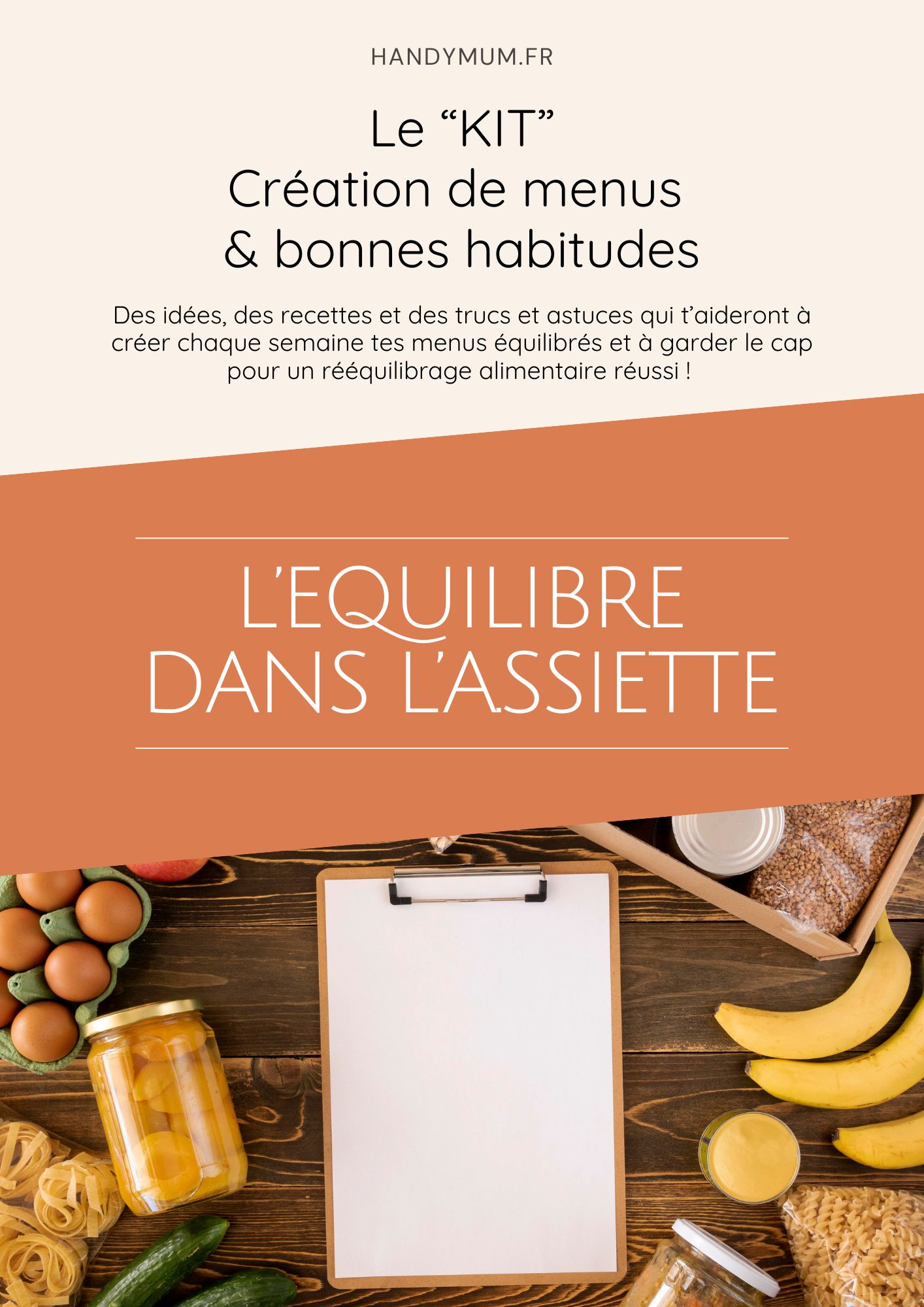 E-Book - Création de menus & bonnes habitudes