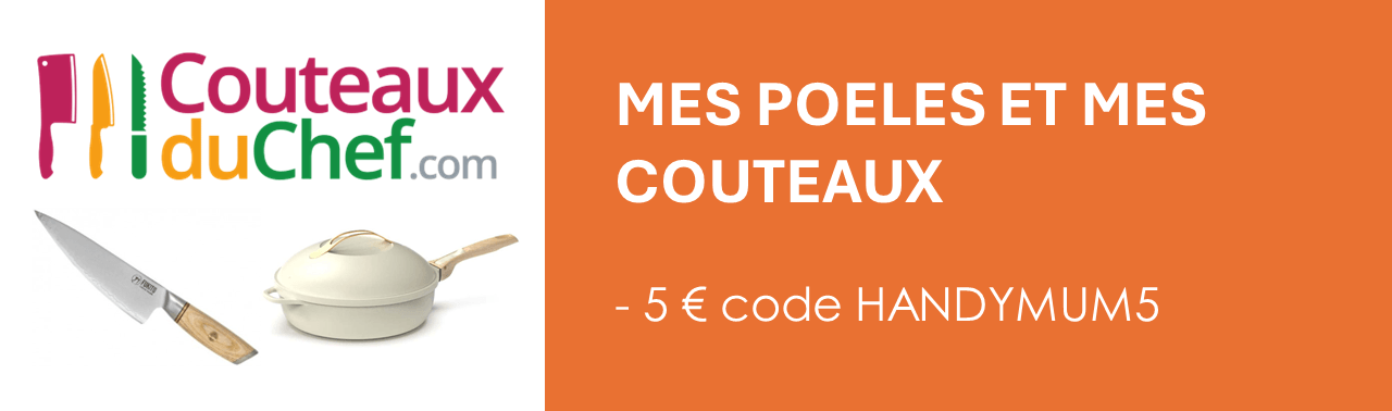 Mes poêles et mes couteaux -5€ code HANDYMUM5