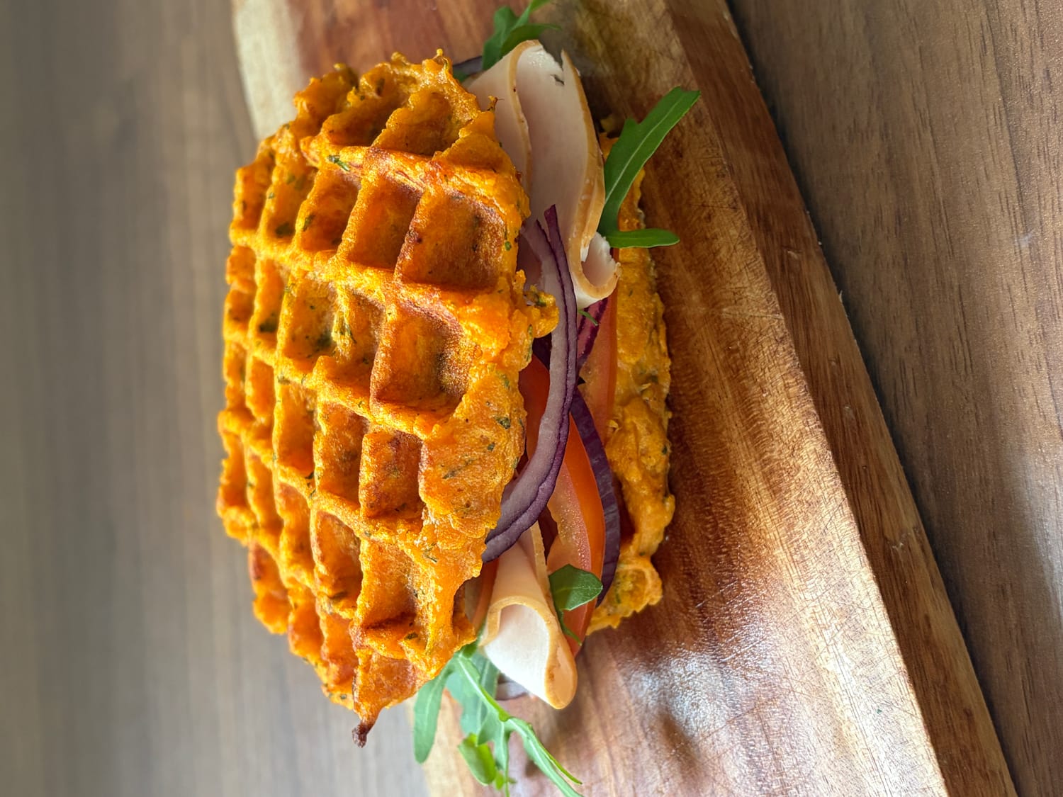 Gaufre aux patates douce