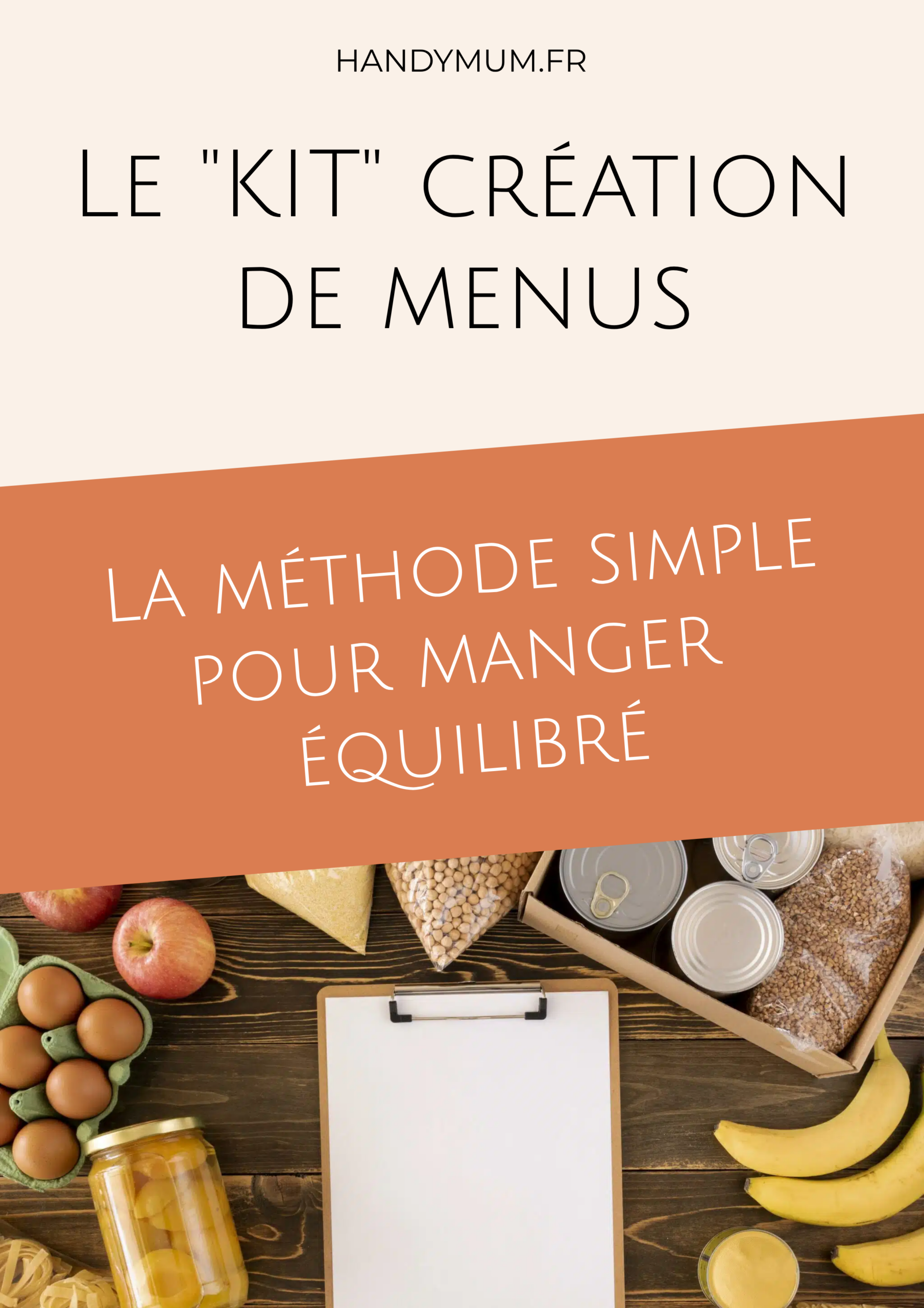 E-Book - Création de menus & bonnes habitudes